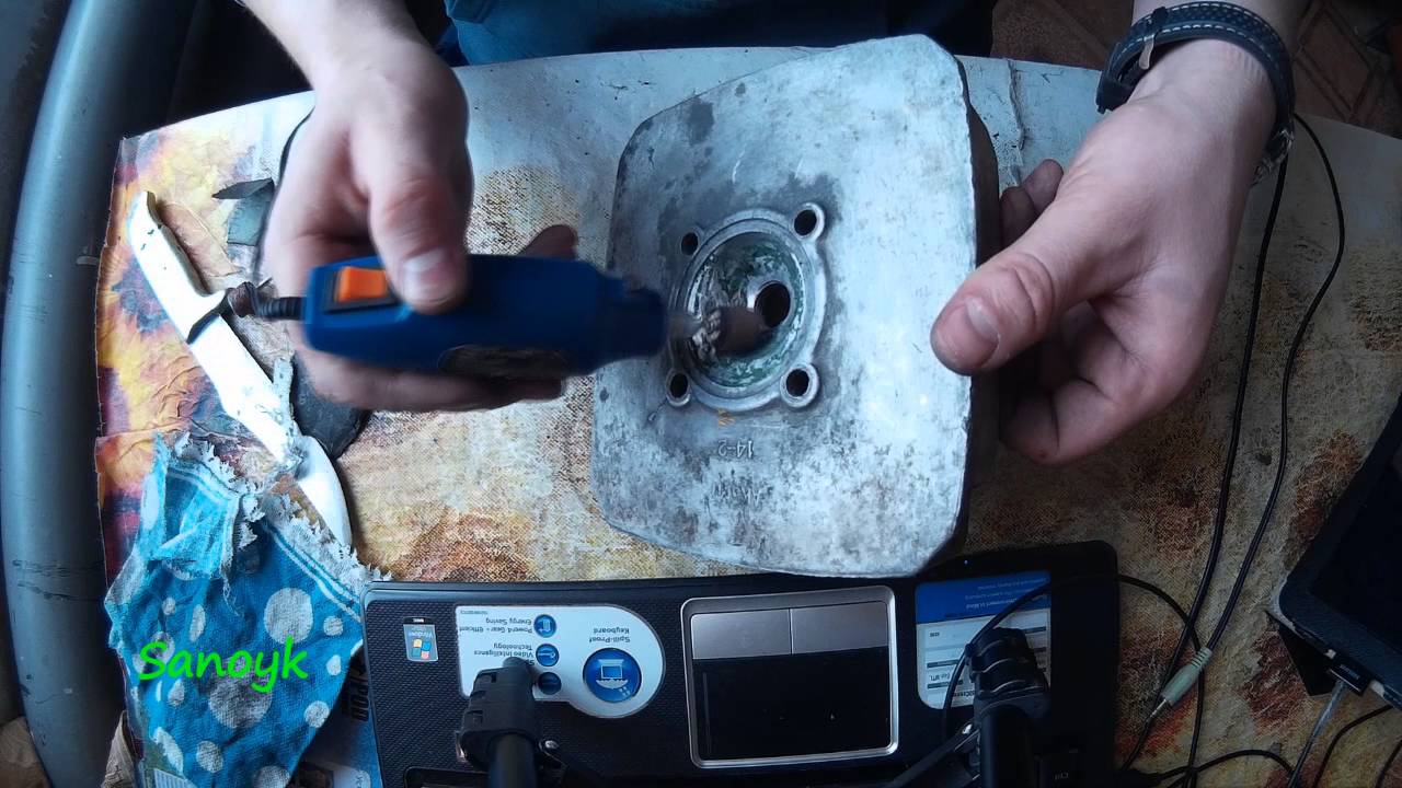 Как отполировать камеру сгорания в головке минск и сделать зеркало ...