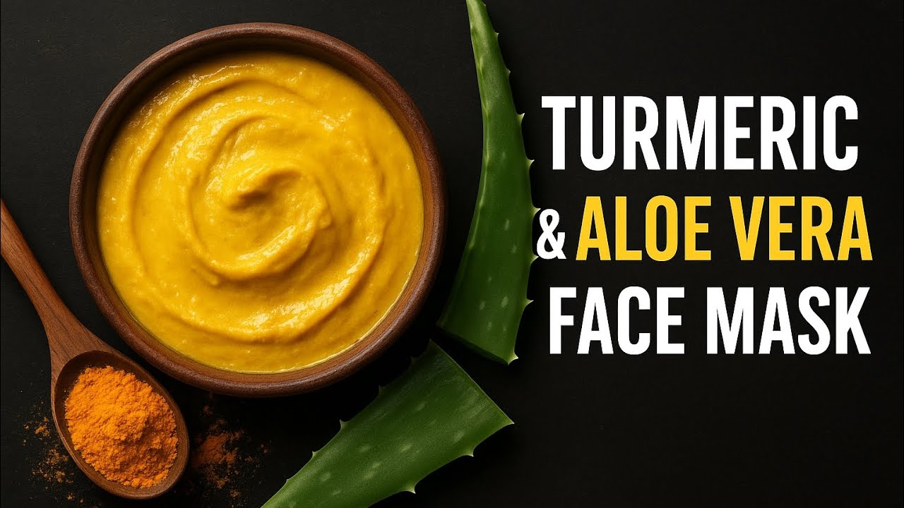 Tumeric and aleovera face mask for brighter skin