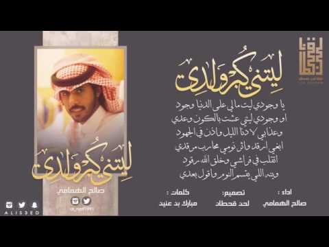 شيلة ليتني كبر ولدي حزينننننه اداء صالح الهمامي كلمات مبارك بن عنين