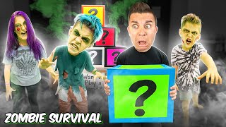 MY FAMILY TURNED INTO ZOMBIES! Zombie Survival (FUNhouse Family) ViLLAiNS Ep. 3