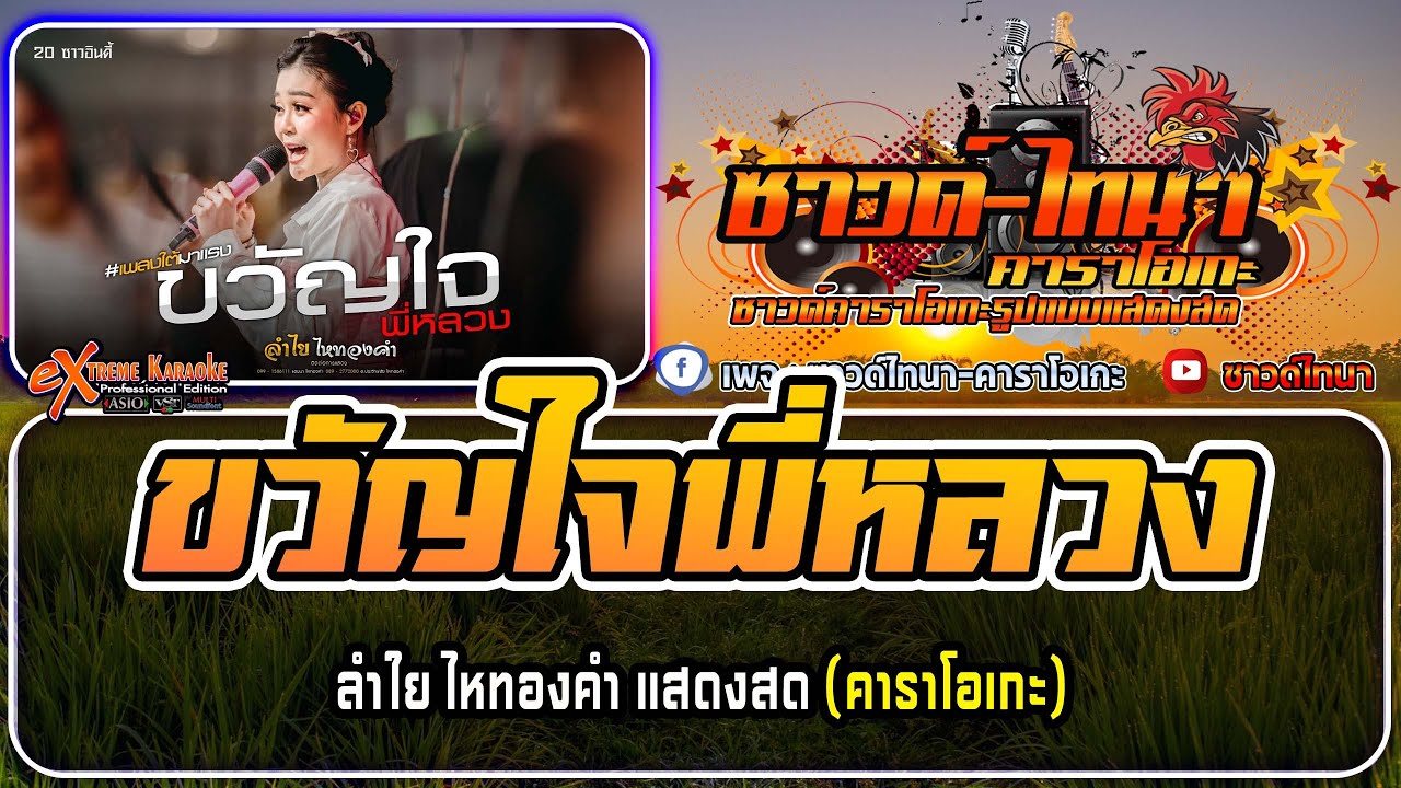 ขวัญใจพี่หลวง คาราโอเกะ - ลำไย ไหทองคำ : แสดงสด