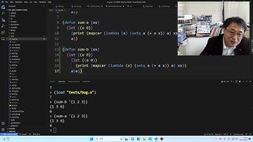 Lisp大好きおじさん　自由変数バグ修正しました。病的なコードで制約があるかも。