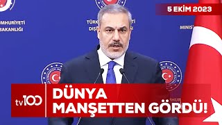 Dışişleri Bakan Hakan Fidan'ın Açıklamaları Dünya Basınında Yankılandı! | Ece Üner ile TV100 Haber