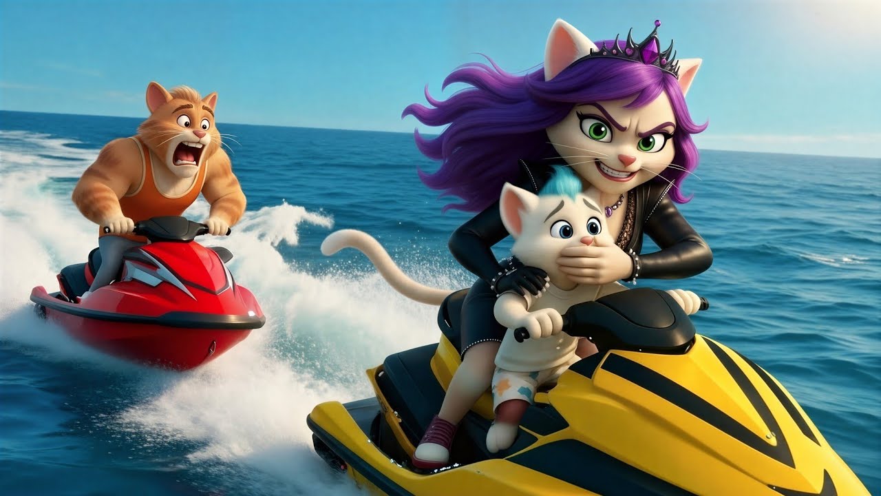 Бывшая жена отца забрала их котенка 💔 | Убежала на гидроцикле | История кошки