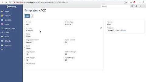 espocrm: pdf template custom page size