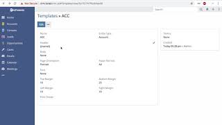 espocrm: pdf template custom page size