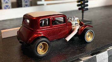 Custom Hot Wheels 32 ford vickey “the terror of Wisconsin Ave"