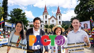 Pacto Histórico en Gachetá | Heiner Gaitán e Ivonnet Tapia apoyando a Iván Cepeda y Aida Quilcue