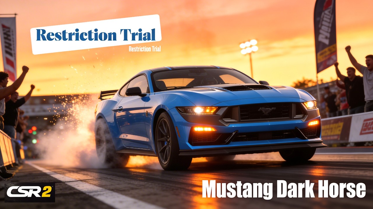 Cs R2 Racing Mobile Gameplay CSR2: Mustang Dark Horse in the Restriction Trial race (POV) gameplay ...