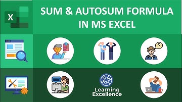 Sum and AutoSum Formula In MS Excel || Using Sum and AutoSum in MS Excel