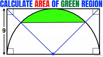 Find Area of the Green shaded region | Learn these simple Geometry Tools fast | Math Olympiad