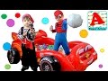 ЧЕЛОВЕК ПАУК Пират и Молния Маквин SPIDER-MAN Pirate Cars Surprises с шариками и сюрпризами