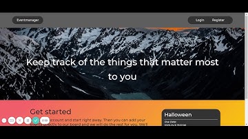 Eventmanager - Web Application with Python Flask
