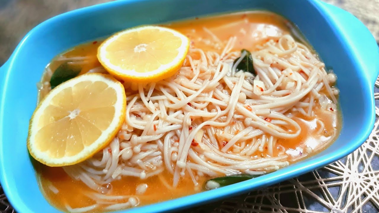 Cendawan Enoki butter yang sangat sedap Enoki mushrooms butter recipe Menu viral by Anju