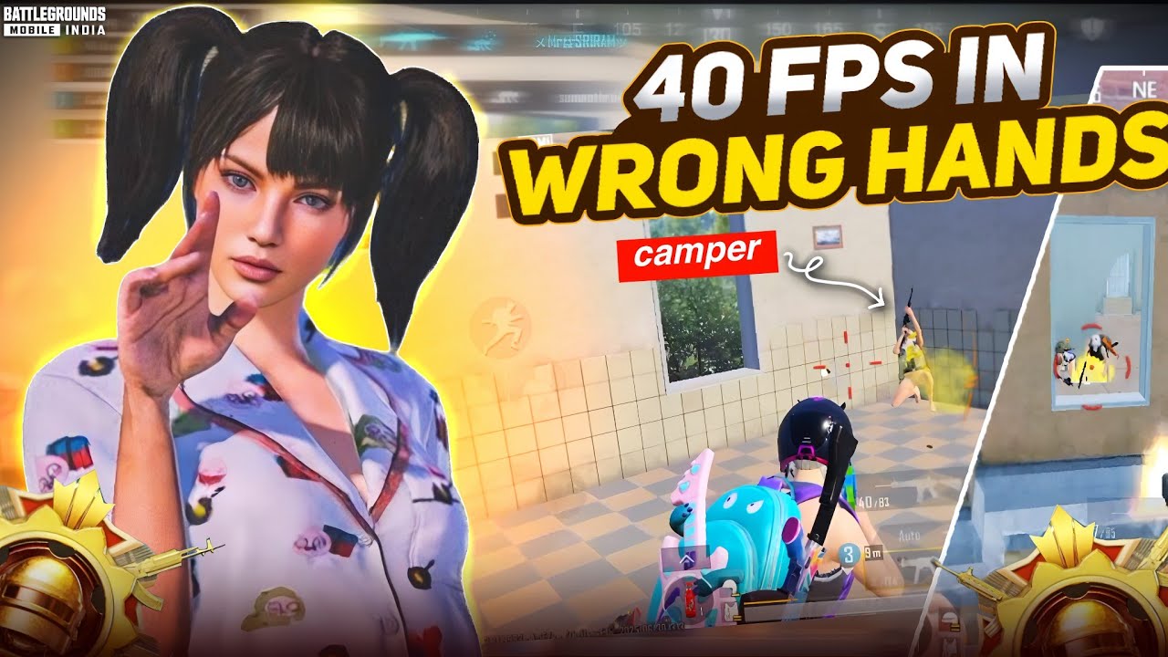 40 FPS IN WRONG HANDS 🔥 || BGMI 40 FPS GAMEPLAY || BGMI 40 FPS MONTAGE ...