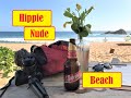 Hippie nude beach in Mexico