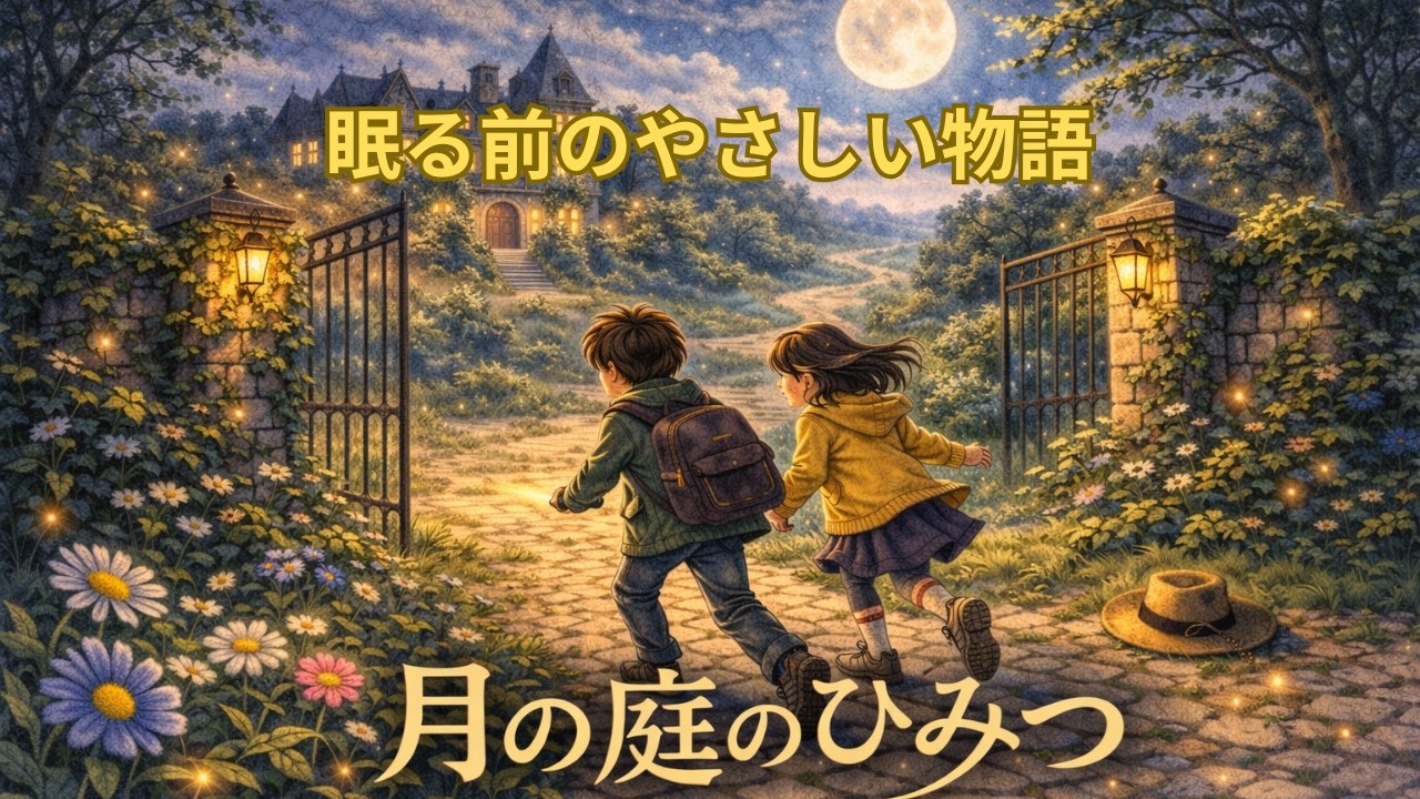 夜の庭のひみつ｜月あかりの花と、やさしい約束