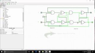 Master Slave JK Flip Flop in Logisim