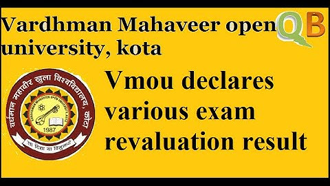 VMOU Revaluation 7th list declared | vmou kota result news |
