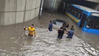 شاهد اليوم الاسكندرية تغرق والوضع في منتهي الصعوبة عقب هطول الأمطار الغزيرة 