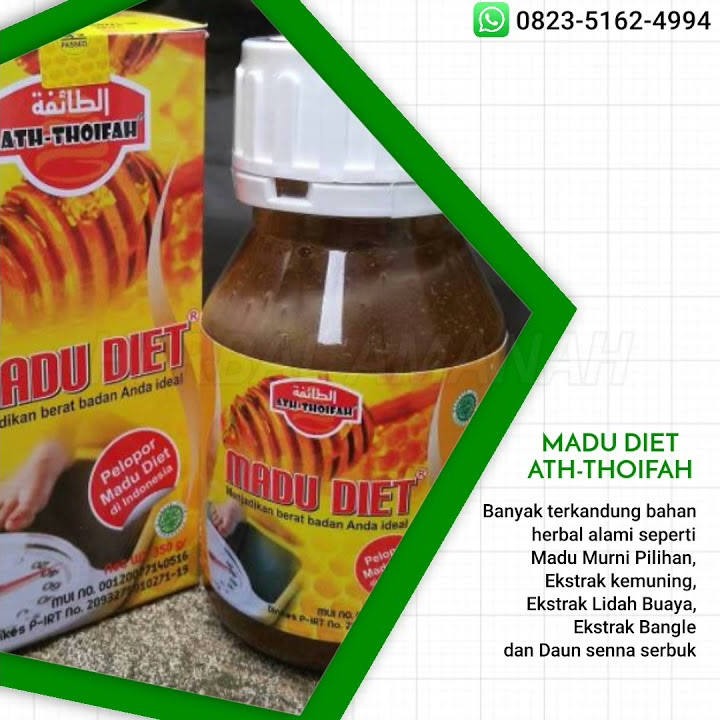 Diet sehat menurunkan berat badan Madu Asli (ath thoifah) Suplemen herbal bpom Original