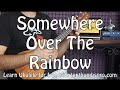 Somewhere Over The Rainbow - Easy Beginner Ukulele Tutorial - Iz