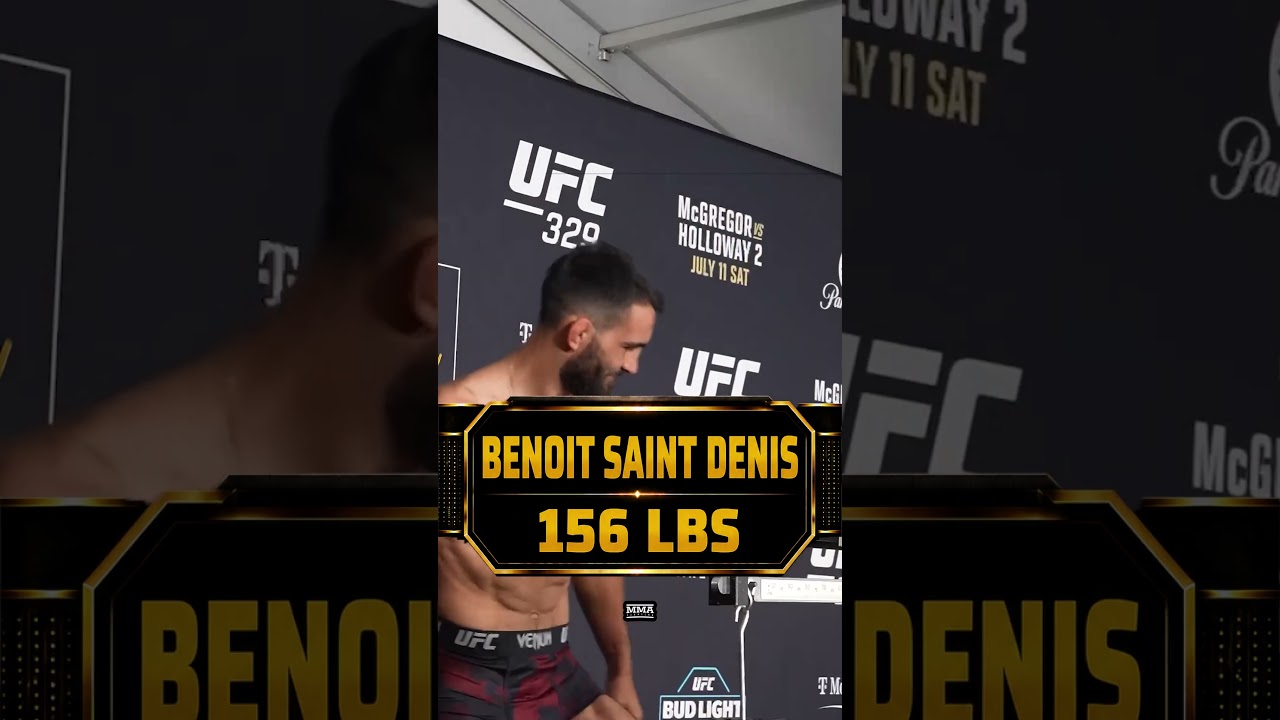 Benoit Saint Denis MAKES WEIGHT for Paddy Pimblett matchup at UFC 329 | MMA Fighting