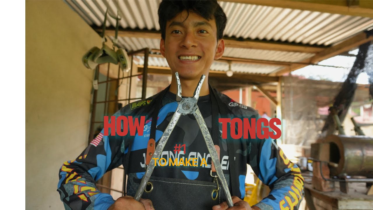 How to make a blacksmith TONGS! Its so easy to make!