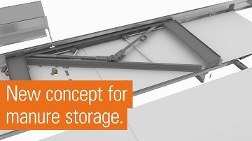 Ventilated deep-pit promotes hygienic house environment |  C-L639 V20 manure scraper