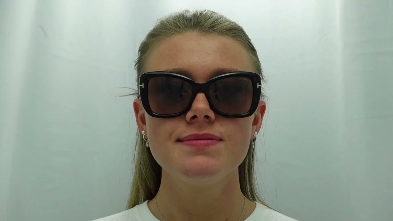 Woman model wearing Tom Ford Maeve FT1008 52F Sunglasses 