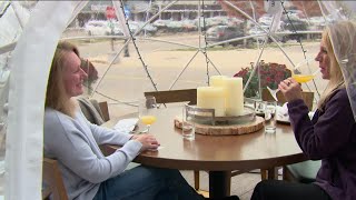 Wayzata restaurant sets up heated 'igloos' to extend outdoor dining season