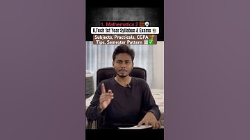 B.Tech 1st Year Syllabus & Exams | Subjects, Practicals, CGPA Tips, Semester Pattern ✅