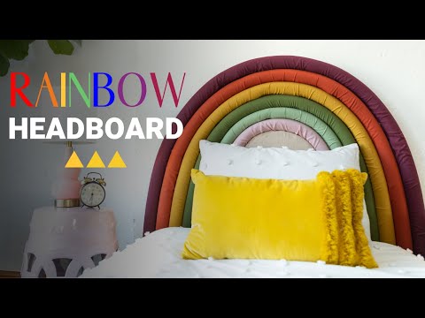 DIY RAINBOW Headboard From Insulation Pipes | DIY Headboard