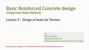 Lecture 2 Part 1 Design for Torsion