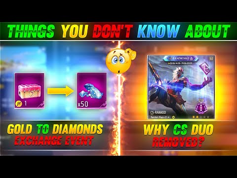 Gold To Diamonds Exchange?|| Why Cs Duo Active Ability Mode Removed? || Garena Free Fire