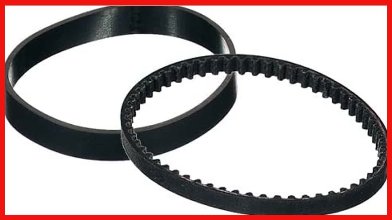 Replacement Belt Set For Bissell Proheat Steam Cleaners - 1 Flat & 1 Geared Belt, Fits Multiple Models