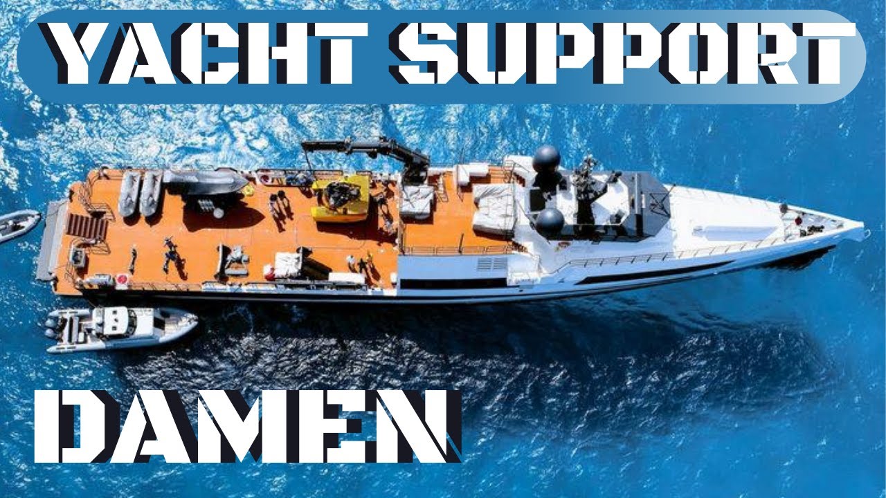 SUPERYACHT SIDEKICK / SUPPORT & TOY HAULER DAMEN AXIS walkthrough: Full Exclusive Tour with AMELS