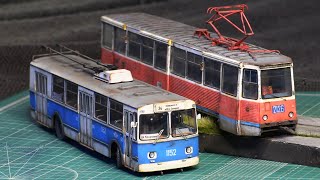 Детальный обзор моделей троллейбуса ЗИУ-9 и трамвая КТМ-5