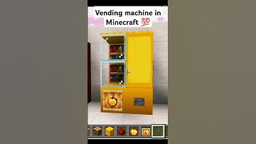 Vending machine in Minecraft 💯 #minecraft #hacks #build #trending #vendingmachine #shorts