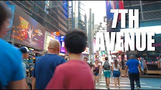 NEW YORK CITY walking tour [4K] 7th Avenue, Manhattan - September 2025