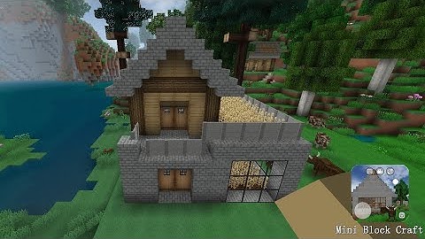 Mini Block Craft || How to build a simple survival house || part-30 ||