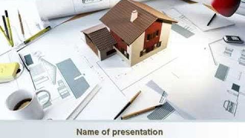 Brown Roof Cottage Construction PowerPoint Template by PoweredTemplate.com