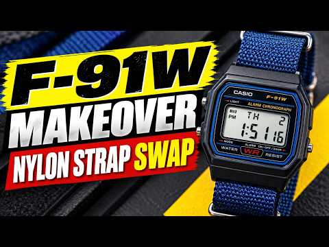 Casio F-91 Makeover: Transforming your Casio Watch With a Nylon Strap