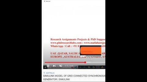 SIMULINK MODEL OF GRID CONNECTED SYNCHRONOUS GENERATOR  MATLAB-SYNCHRONOUS GENERATOR SIMULINK