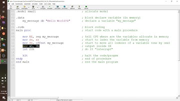 Hello World! - Assembly Language on Intel 8086