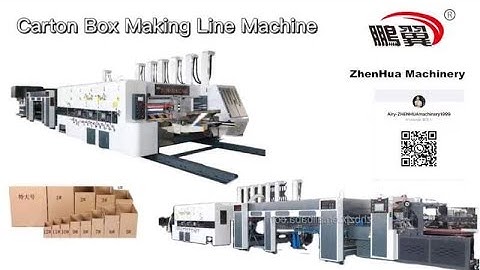 ZHENHUA High-Speed Corrugated Carton Box Making Inline 2 Color Case Maker Flexo Folder Gluer