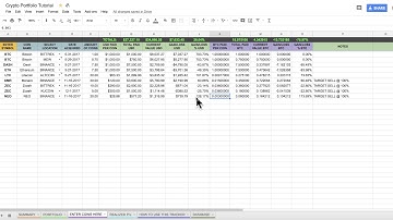 Crypto Portfolio w/ Google Sheets
