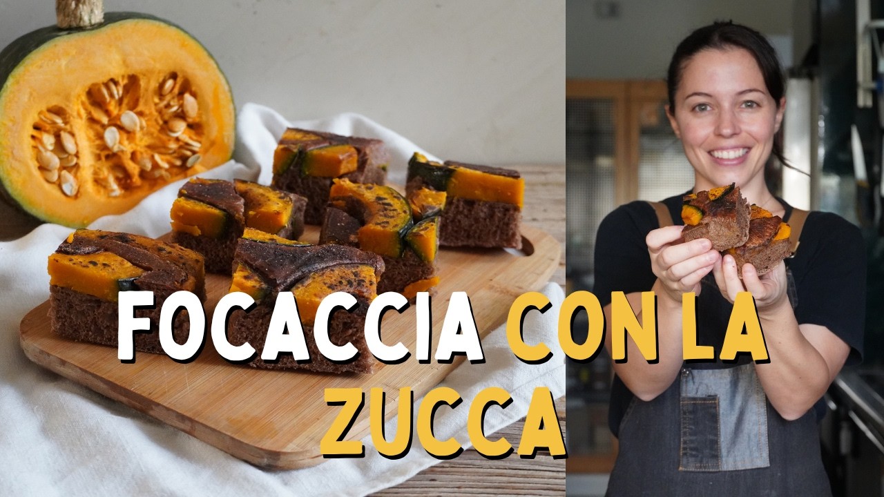 FOCACCIA AL CACAO CON ZUCCA, DIVINA!