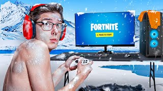 Can I Win Fortnite in a FREEZING Blizzard?