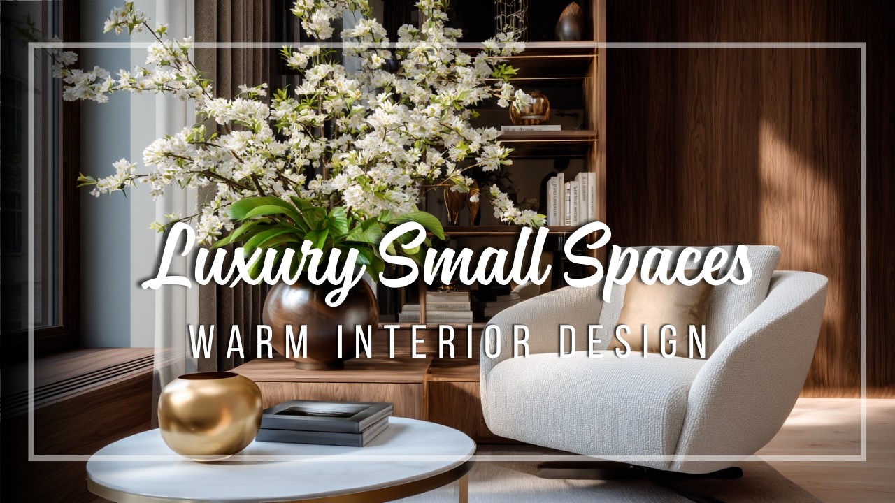 Cozy Small Apartment Refinement 🪴 Elegant Luxury Interiors with Warm ...